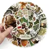 50 Adesivos Graffiti Estilo Ins Floresta Pequenos Frescos Retrô Planta Goo Card Decorativos Copo de Água DIY Adesivos para Caderno