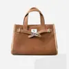 Otoño/Invierno 2026 Exportación Transfronteriza Gamuza de Piel de Vaca Mate Bolso Grande de Mano Bolso Tote Piel Genuina Bolso Cruzado