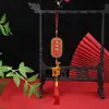 Colgante de oveja del zodiaco dorado de nuevo estilo para el Año de la Oveja, Decoraciones festivas de Año Nuevo para plantas en maceta