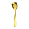 Cuchara de Postre de Acero Inoxidable Hogar Cocina Cuchara Comida Occidental Cuchara para Comer Sopa Niños Cuchara de Postre Cuchara Cuchara Al por Mayor