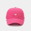 Boné de Baseball Bordado de Urso Polar Novo Simples Estilo Japonês Feminino Estilo Coreano Primavera e Verão Top Macio Casal Boné Versátil
