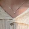 Collar Minimalista Cool con Colgante de Gota de Agua para Mujer, Versátil y Único, Apilable, Cadena Clavicular Choker de Moda Nuevo