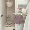 Shorts Dulces de Verano para Niñas 2026 Nuevo Estilo Verano Bebé Color Sólido Delgados Algodón Puro Casual Pantalones Cortos Calientes Pantalones Versátiles