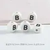 Amazon Xiyin Venda Quente 6x 10mm Contas Cerâmicas com Alfabeto Material para Fazer Pulseira DIY Infantil Conjunto de Contas