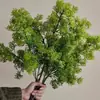 Flores Artificiais de Pinheiro Roxas de Alta Qualidade e Plantas Verdes para Sala de Estar Decoração Realista, Decoração de Casamento, Uso Externo