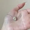Colar Luxuoso de Ovo de Pombo com Corte de Gelo e Diamante Integral para Mulheres, Diamante de Alto Carbono em Formato Oval, Design Único, Corrente de Clavícula de Luxo Leve