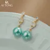 Aitong Jewelry Design Es Lujo Accesible y de Alta Gama. Los Pendientes Son Brillantes y Elegantes. Pendientes de Nicho. Aretes de Perlas con Borlas