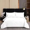 Set de Venta Caliente Transfronterizo de Amazon, Set de Tres Piezas para Comercio Exterior, Colcha Acolchada con Patrón de Diamantes Cepillados Estilo Europeo y Americano, Ropa de Cama de Color Sólido