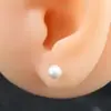 Pendientes de Resina de Perla ABS, Casuales, de Moda y Versátiles, Suaves y Elegantes, Pendientes de Uso Diario de Gama Alta Que No Causan Alergias Fácilmente