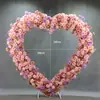 Adornos de Corazón para Bodas, Flores Artificiales, Arte Floral, Arcos en Forma de Corazón, Decoraciones para Exhibición en Centros Comerciales, Marco de Hierro Forjado, Arcos en Forma de Corazón