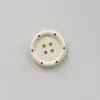 Nuevo Punto de Goteo Rojo Blanco Roto Botones Redondos Materiales Hechos a Mano DIY Accesorios de Ropa Botones Funda de Teléfono Móvil Flores para Zapatos