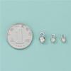 Hebilla de bolso de plata esterlina s925, botón de posicionamiento de cuentas, accesorios DIY, hebilla de línea de bolso en forma de media luna, material de pulsera hecho a mano al por mayor