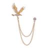 Broche Clásico para Hombre Águila General Traje Traje Abrigo Broche para Hombre Pin de Solapa Vintage Corsage de Pedrería para Mujer Accesorios