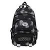 Serie Gradiente Bruma de Leche, Mochila Chica Dulce Azul Transparente Estrellada, Mochila de Alto Aspecto con Múltiples Compartimentos para Estudiantes de Secundaria y Preparatoria