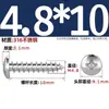 Tornillos Autorroscantes de Acero Inoxidable 316, Cabeza Redonda Ranurada, Tornillos para Madera de Cabeza Plana Extendida Yb845M2M3M4M5M6