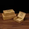 Caixas de embalagem para viagem de papel kraft prontas para uso transfronteiriço, fornecimento completo personalizado para caixas de refeição para panificação e frango frito, caixas personalizadas com tampa plana
