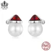 Pendientes Navideños de Invierno Avale S925 Pendientes de Papá Noel y Reno Pendientes de Joyería Accesorios al por Mayor para Mujer