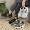 Zapatos Deportivos Transpirables Flyknit para Hombre, Zapatos para Correr con Suela Gruesa y Amortiguación, Zapatos Casuales para el Uso Diario y el Trayecto, Directo del Fabricante