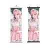 Pintura Decorativa de Póster Estilo Dulce Femenino Bidimensional Madera Maciza Estudio Arte Tela Dormitorio Sala de Estar Entrada de Apartamento Pintura Colgante