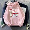 Sudadera con capucha de manga larga con forro polar, holgada, con estampado creativo, para primavera, otoño e invierno, nueva, transfronteriza, para mujer