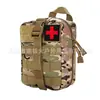 Bolsa Táctica de Campo para Exteriores Camuflaje Conveniente Bolsa de Primeros Auxilios Multifuncional Caja de Primeros Auxilios para Viajes Bolsa de Cintura Bolsa de Accesorios