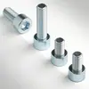 Parafusos Cilíndricos de Alta Resistência Galvanizados com Soquete Hexagonal Grau 8.8, Parafusos Padrão Nacional, Parafusos de Cabeça Cilíndrica Estendida, Fixadores