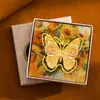Marcador de Metal con Pintura al Óleo de Mariposa, Exquisito Regalo de Alta Gama, Souvenir Cultural y Creativo de Alto Valor, Recompensa para Profesor Regalo para Estudiante