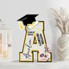 Ornamento de formatura com letra acrílica artística personalizado com nome, decoração comemorativa romântica para a temporada de formaturas de 2026
