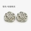 Botón de Abrigo Botón Irregular de Metal con Forma de Botón Cóncavo-Convexo Botón Combinable Chaqueta de Traje para Hombre y Mujer Camisa Botón Decorativo