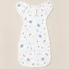 Saco de Enrolar Bambu Algodão Bebê Verão Anti-assustador Saco de Dormir para Recém-nascido Edredom Anti-chute Extensível