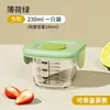Caixa de Armazenamento de Comida para Bebê, Cozinhável no Vapor, Caixa de Conservação de Silicone de Grau Alimentício, Pote Selado para Alimentação de Bebê, Tigela de Comida com Escala