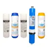 Elemento filtrante purificador de agua para el hogar de 8 pulgadas, algodón PP, elemento filtrante de carbón activado frontal y trasero, longitud 20 cm, diámetro 6 cm, juego de filtros