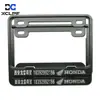 Os fabricantes fornecem diretamente moldura de placa de motocicleta doméstica moldura de placa de publicidade moldura de placa de liga de alumínio com padrão de carbono moldura de placa de licença