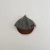 Boné Simples com Logo de Letra Listrada para Bebê Chapéu de Outono à Prova de Vento para Meninos e Meninas Boné Quente