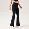 Roupas de Yoga, Calças de Yoga Largas para Mulheres, Calças Flare Casuais Esportivas para Corrida de Cintura Alta Levanta Bumbum, Calças Longas Justas com Sensação de Pele Nua
