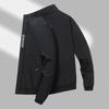 Abrigo para hombre 2023 Primavera y Otoño Nuevo estilo coreano moderno ajustado cuello alto moderno guapo chaqueta de combinación de colores otoño top para hombre