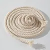 Cuerda de Algodón 7mm Cordón de Algodón de Ocho Hilos Cuerda de Algodón Trenzada a Mano Cordón para Pantalones de Chándal Cordón de Algodón para Cordones y Cordones de Sombrero