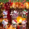Decoración de Árbol de Navidad Plana de Acrílico de Dibujos Animados Nuevo Producto Transfronterizo Colgante para Hogar Coche Mochila Regalo