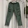 Cp Cross-Border Company Pantalones Casuales de Metal y Nailon con Múltiples Bolsillos, Cordón y Estilo Jogger de Ropa de Trabajo en Varios Colores, Estilo Americano