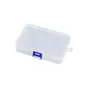 Caixa de Embalagem Plástica Transparente Retangular Flip-Top com Trava de Gancho Acessórios de Ferragem para Caixa Caixa Organizadora para Papelaria e Itens Pequenos