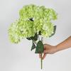 Buquê Alto de Hortênsias Artificiais 5 Hortênsias Francesas Casamento Exportação Fundo de Seda Parede Flores Artificiais Decoração Fabricante Atacado
