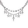 Collar de Estrella de Doble Capa Estilo Cool ins para Mujer Moda de Lujo Ligero de Alta Gama Versátil Exquisito Collar Nicho