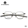 STUDIOMUKU gafas frescas de madera estilo japonés hechas a mano armazón de gafas ultraligero cómodo armazón de gafas poligonal de alta calidad