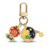 Chaveiro Esmaltado Desenho Estrela Pequena Série Baseball Pingente Fofo para Bolsa Decoração de Mochila de Estudante Venda por Atacado