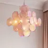 Lámpara de araña de cristal de Murano transfronteriza francesa, luz retro de alta gama para comedor, lámparas de iluminación de lujo ligero para dormitorio, accesorios de iluminación artísticos
