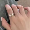 Anillo de Plata de Ley S925 con Alas de Ángel y Estrella para Mujer, Estilo Simple, Nicho, Lujo de Gama Alta Accesible, Anillo Personalizado para el Dedo Índice
