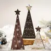 Decoraciones de Navidad Árbol de Navidad de Madera con Puntos de Navidad Decoraciones de Atmósfera Navideña Regalos Creativos Decoraciones para Ventana de Escritorio