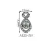 Nuevo Blanco K Aleación Punto Diamante Perla Versátil Lazo Luna Joyería Perla Circonita Diamante DIY Pegatinas para Uñas Mayoreo