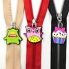 Nuevo tirador de cremallera de dibujos animados pieza de tracción candado de tracción de silicona Cabeza asa de mochila escolar para niños asa asa una variedad de multicolor Universal