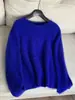 2025 Lana ~ Camiseta Básica de Cuello Redondo Cepillada Tejido Elegante Ropa de Punto para Mujer Venta al por Mayor H06Cs048